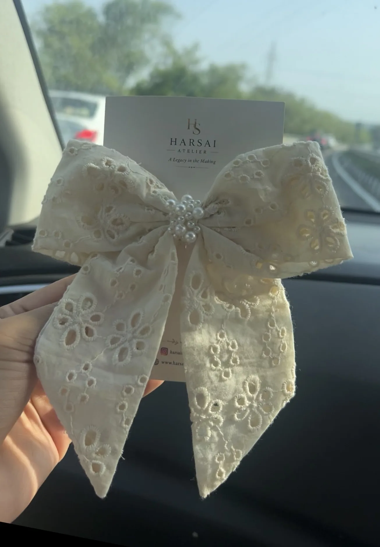 Ivory Garden Bow