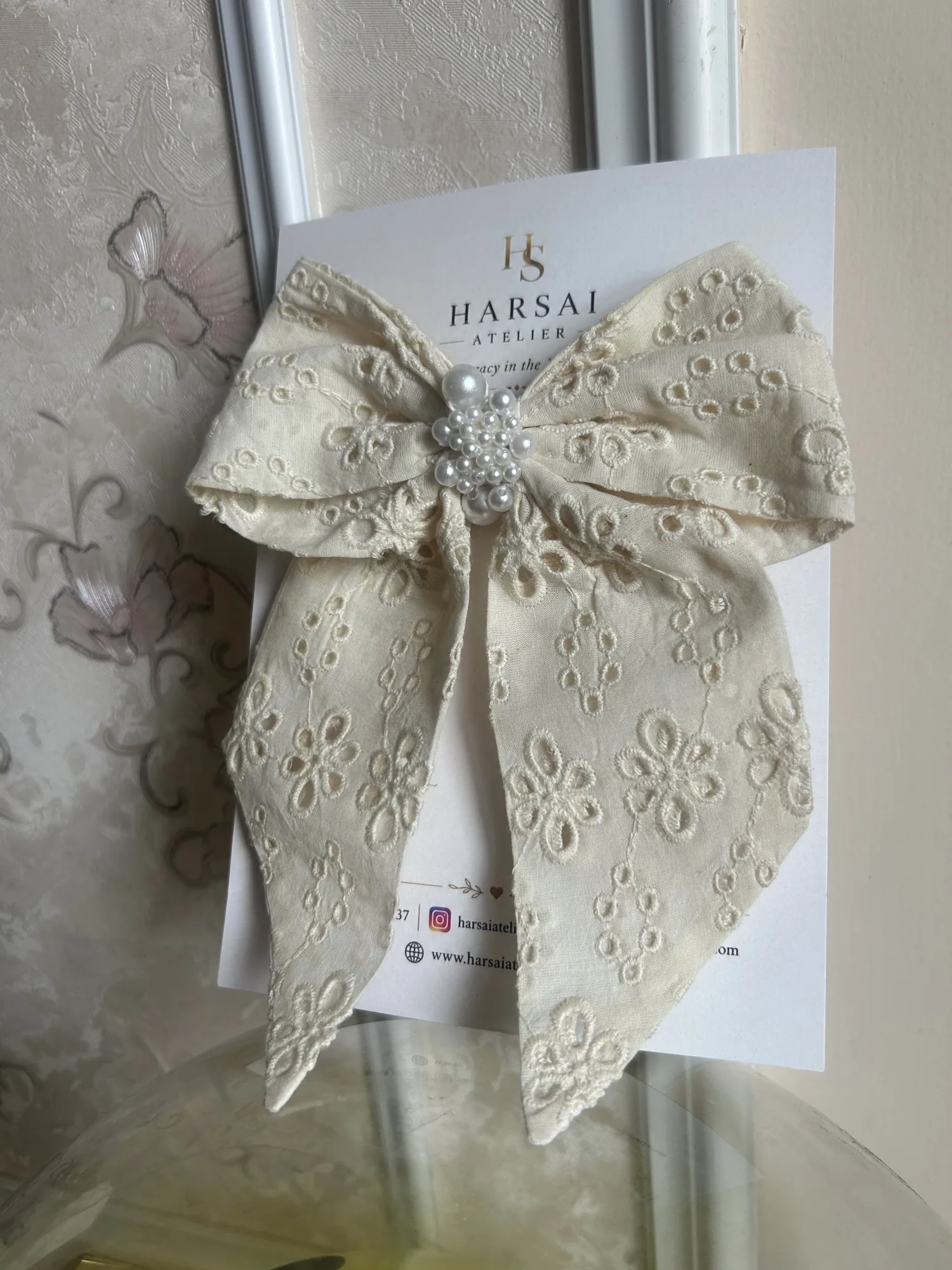 Ivory Garden Bow