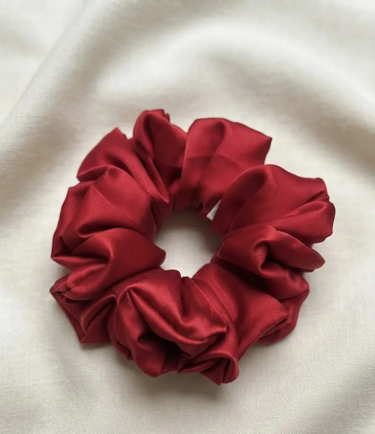 Rich premium silk scrunchies