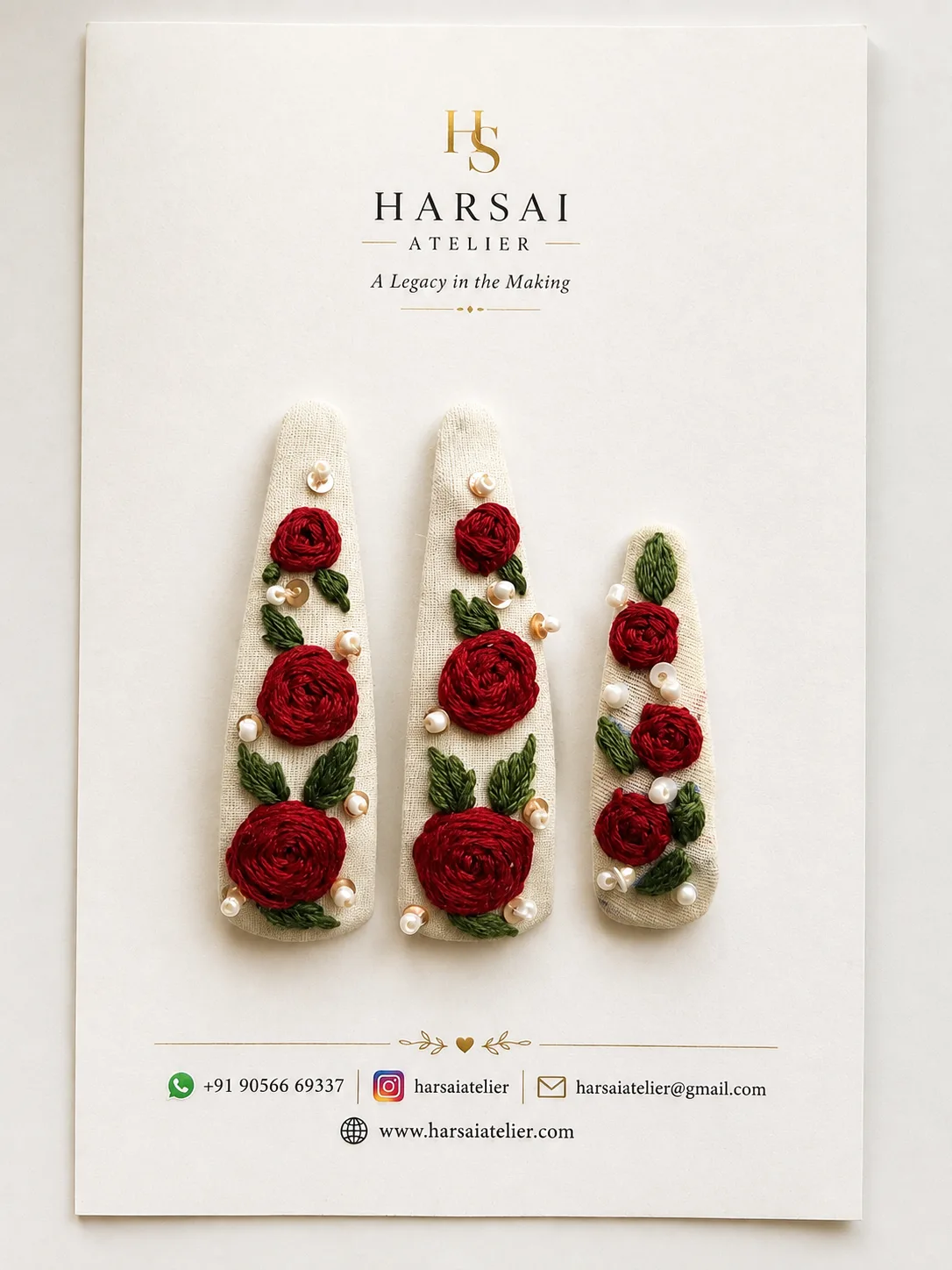 Ivory Rose TicTac clips Ivory Rose