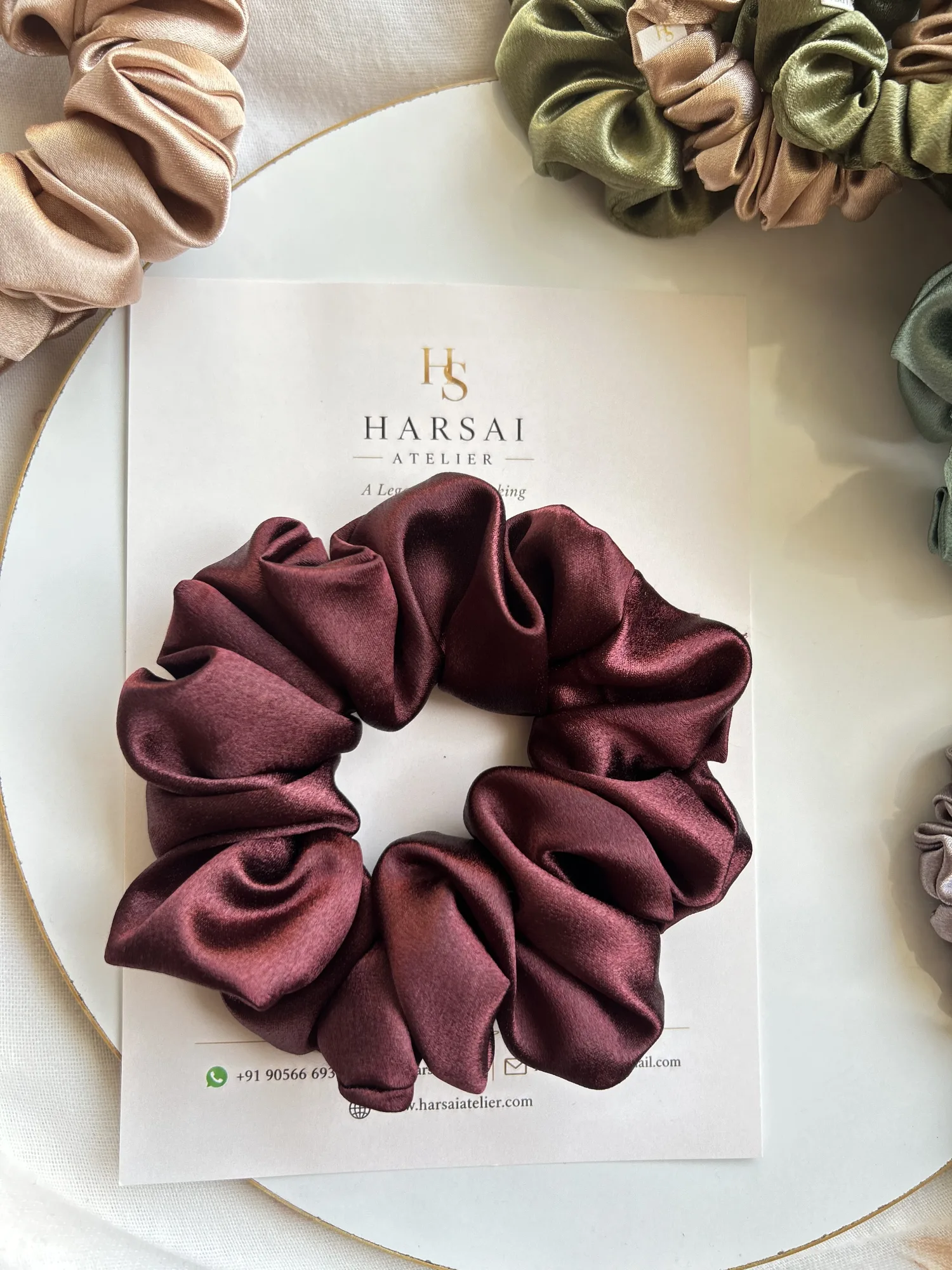 Silk Scrunchies Long in size Extra Large
